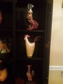 rooster figurines