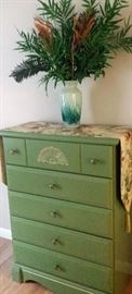chest of drawers, floral
