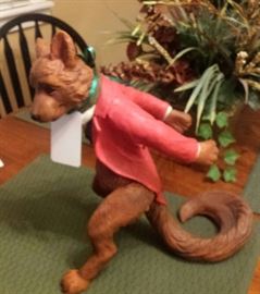 Fox wine bottle holder