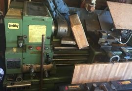 Enormous Vintage Smithy Z-1239 Gap Bed Precision Bench Lathe