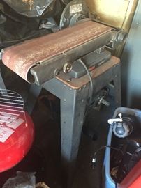Belt sander with stand