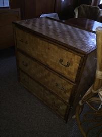 BAMBOO AND WICKER DRESSER