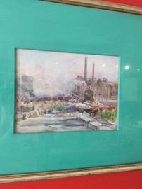 ORIGINAL WATERCOLOR FRAMED ART