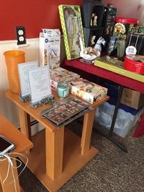 BLONDE WOOD SIDE TABLES-2 AVAILABLE