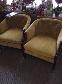 VINTAGE MUSTARD CHAIRS