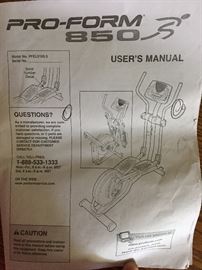 PROFORM 850 ELLIPTICAL