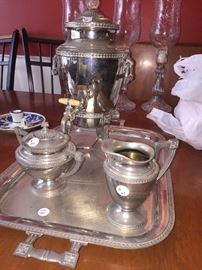 ANTIQUE SILVER TEASET