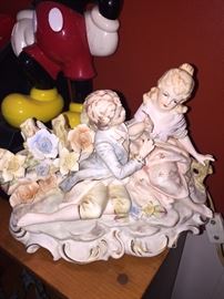 ANTIQUE PORCELAIN LAMP