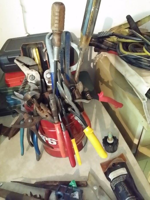 wrenches, hammers, screw drivers, and more tools