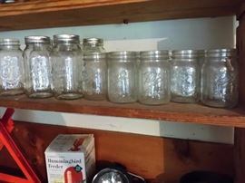 Kerr jars with lids (two separate sizes)
