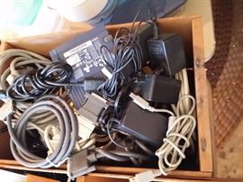 computer wires and parts