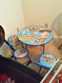 Toy Story table and chairs