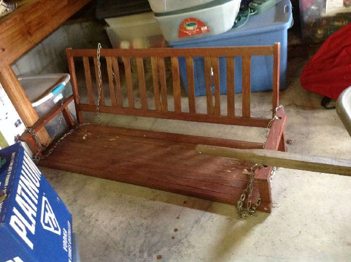 Wood Porch Swing $ 60.00