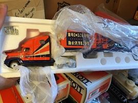 Rare semi-tractor-trailer rigs in original packaging 