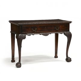 Chippendale style 1 drawer console table