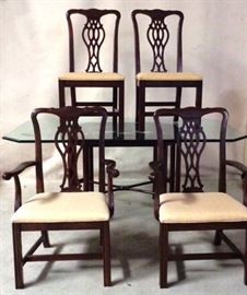 Chinese Chippendale dinette set