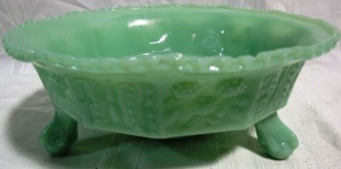 Jadeite footed bowl