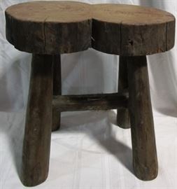 Tree trunk stool