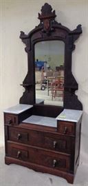 Antique Victorian drop center dresser