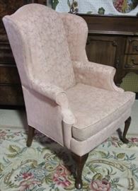 Queen Anne wingback chairs