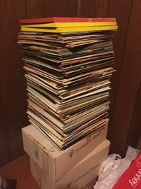 Hundreds of vinyl records from the 1950's, 1960's & 1970's!!  Come search thru them, we haven't!