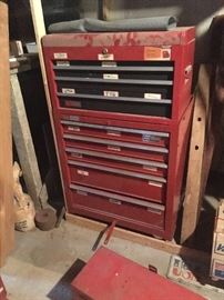 Tool chest loaded with tools