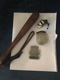 Amazing collection of original police items