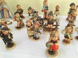loads of early 1950's and early 1960's hummel's. Nothing new here, all vintage pieces.