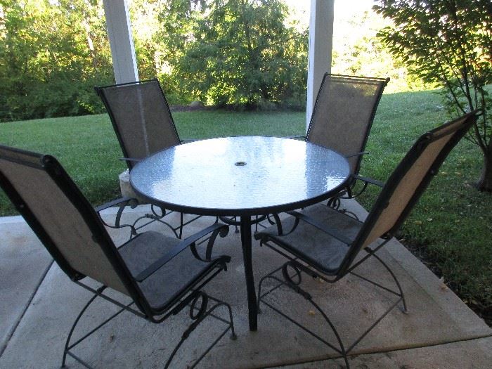PATIO TABLE AND CHAIRS