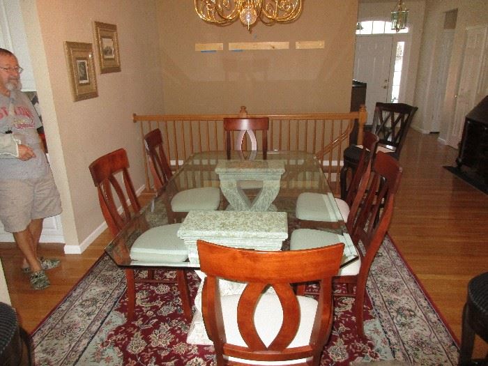 dining room table and 6 chairs