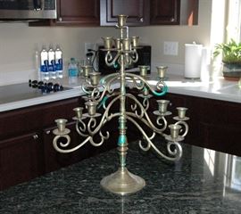 17 tier brass candlestick holder