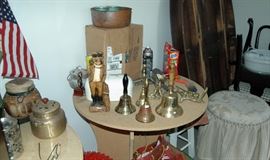 Brass bells and tables