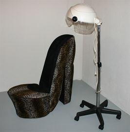 Chair and hair dryer