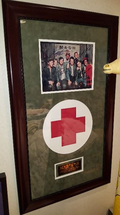 Autographed photo of 5 stars from the MASH television show