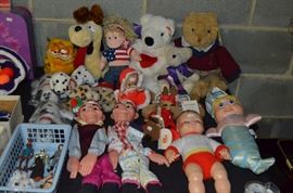 Dolls and stuffed animals