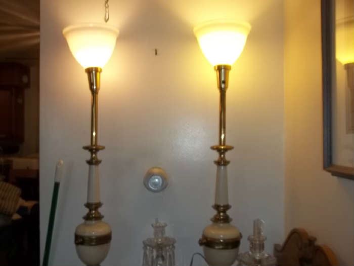 pair of vintage lamps