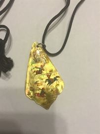 Mother of Pearl Story Pendant