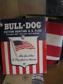 VINTAGE AMERICAN FLAG IN ORIGINAL BOX