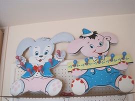 VINTAGE BABY HANGING COAT RACKS
