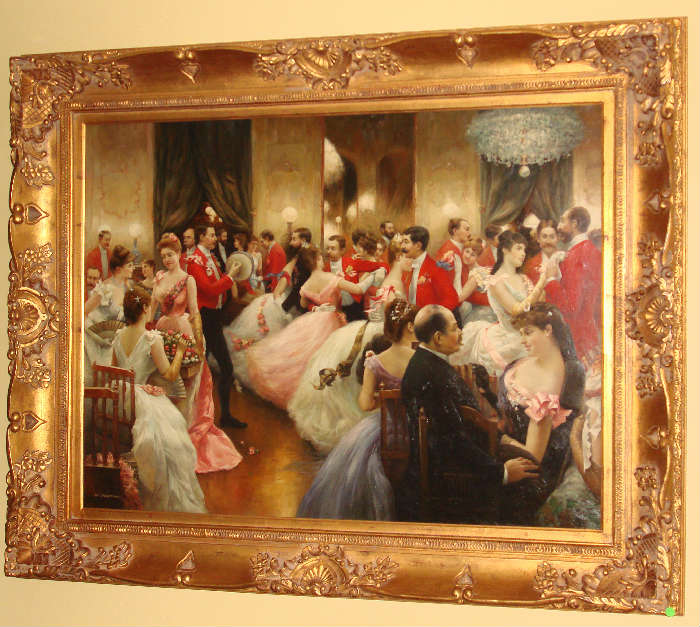Ballroom Oil Painting by M.Festing