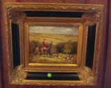 Decorative Hunt Scene Oil Painting