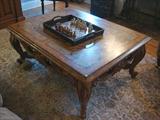 Maitland Smith Marble and Wood Coffee Table