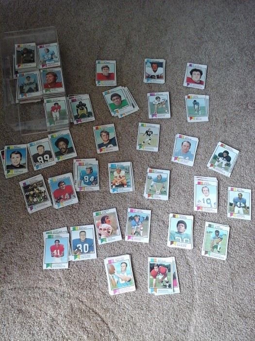 A small selection of trading cards from all sports - mostly football 1972
