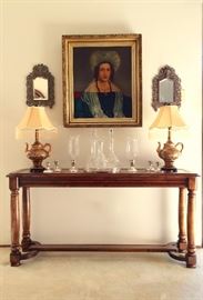 19th century oil portrait signed S. Gilbert