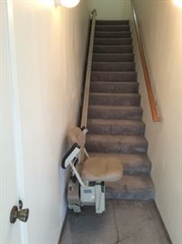 15 step stair chairlift.