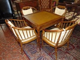 Drexel Leather Top Dinette Set