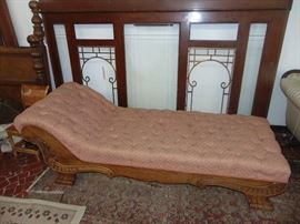 Antique Oak Fainting Sofa