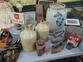 Antique Decorated Stoneware
