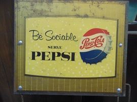 Vintage Original Pepsi Sign