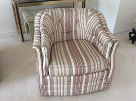 Pair of Henredon swivel chairs